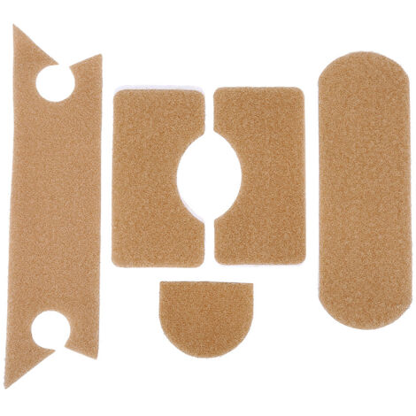 5 pièces Patch Adhésif Fort pour Casque - Accessoire Militaire Crochets et Boucles (Beige) (1/5)