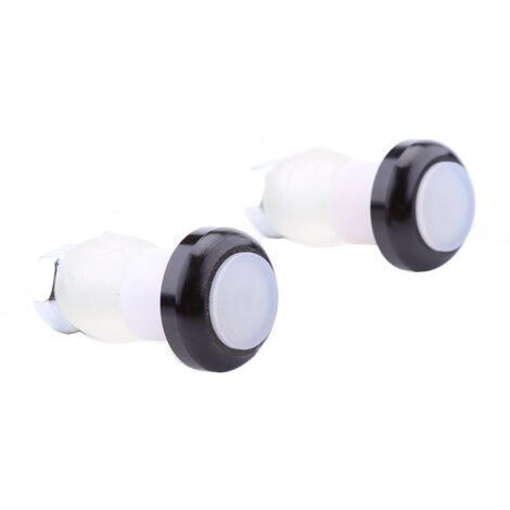 1 Paire de Lumière LED Rouge pour Guidon de Vélo, Phare de Sécurité et Avertissement (Noir) (1/2)