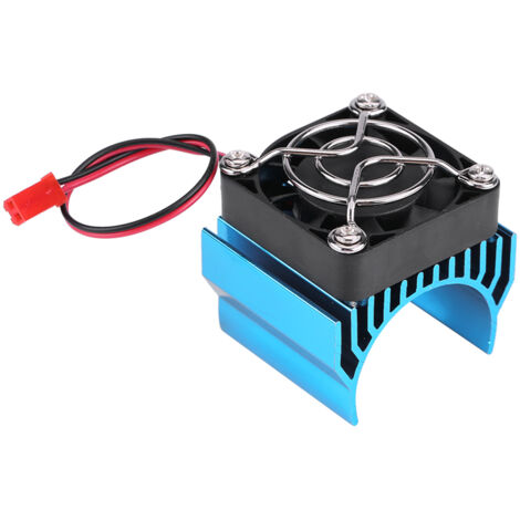 Ventilateur de refroidissement avec dissipateur thermique pour moteur RC 540 / 550 / 3650, voiture électrique 1/10 (Bleu) (1/5)