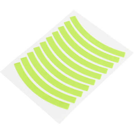 Autocollants Réfléchissants pour Draisienne Enfant - Bandes Adhésives Sécurité Roue de Vélo - Accessoires Draisienne Jaune Fluorescent (1/5)