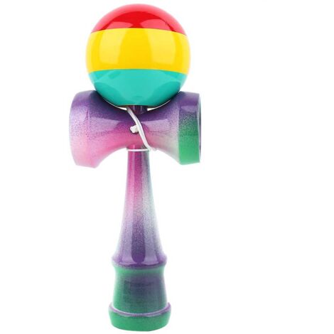 Jouet Traditionnel Japonais en Bois Kendama Peint pour Enfants Jeu de Sport (1/5)