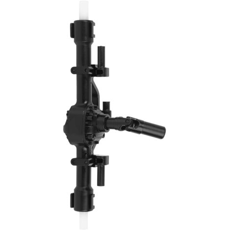 Essieu arrière en plastique noir pour camion militaire 1/16 WPL/MN, pièce détachée RC (1/5)