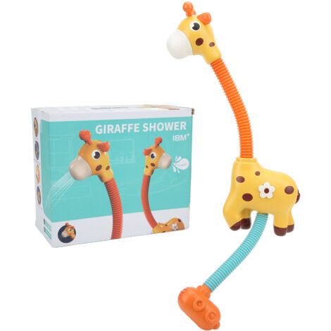 Tête de douche girafe pour bain bébé, jouet d'eau amusant et jouet de pulvérisation pour le bain (1/5)