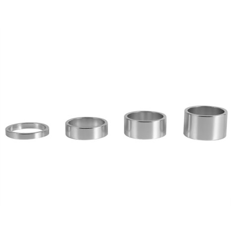 4 Couleurs 4Pcs/Set Rondelles de Fourche Vélo en Alliage d'Aluminium 5mm/10mm/15mm/20mm pour Réglage de la Potence (1/2)
