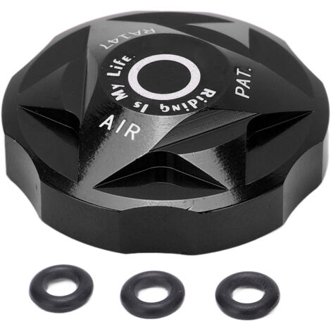 Capuchon de Valve à Air en Alliage d'Aluminium pour Fourche de Suspension de VTT - Noir (1/5)