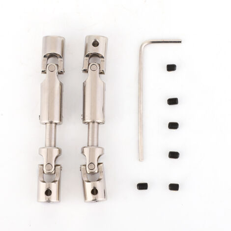 2 pièces Arbre de Transmission Universel 57-70mm Métal pour Voiture RC, Accessoires pour Modèles MN-35 MN-66 B-14 B-24 (1/5)