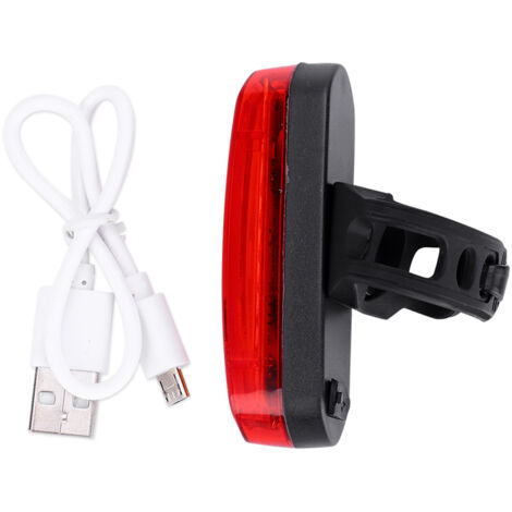 Outdoor COB Bike Rear Saddle Lamp Tail Safety Warning Light Night Riding Accessory Red&Blue (1/5)