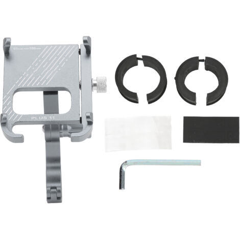 Support téléphone moto vélo - Fixation L design ajustable 360°, processus CNC, couleur TI (1/5)