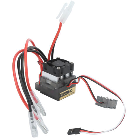 ESC étanche 360A avec dissipateur thermique et ventilateur pour crawler RC 1/10 (1/5)