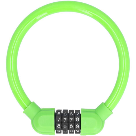 Câble antivol vélo haute sécurité à code 4 chiffres pour cyclisme extérieur (1/5)
