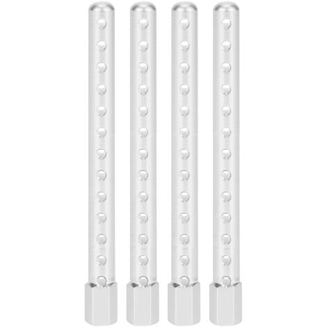 4 Pièces Colonnes de Carrosserie en Alliage d'Aluminium pour Voiture RC, Pièces Détachées Compatibles HSP 1/10 122037 Argent (1/5)
