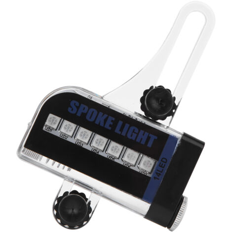 Éclairage RGB 14 LED pour Rayons de Vélo - Accessoire Lumineux pour VTT et Bicyclette (1/5)
