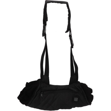 Poche chauffante mains hiver, manchon électrique imperméable avec contrôle température, noir. (1/5)