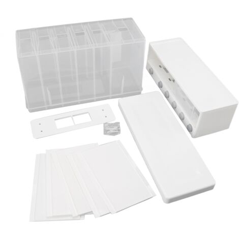 Distributeur de Riz 10L Murale avec 6 Cases - Récipient de Stockage Hermétique pour Aliments Secs Cuisine (1/5)