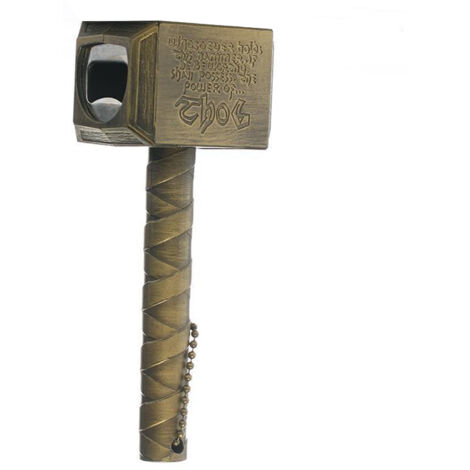 Ouvre-bouteille en forme de marteau unique - Cadeau idéal pour hommes, mari, père ou petit ami - Finition bronze (1/5)