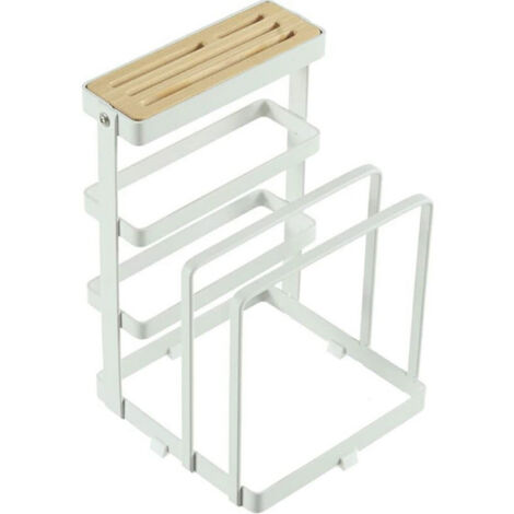 Porte-couteaux et planches à découper multifonction, organisateur de cuisine pour ustensiles et couvercles de casserole (1/5)