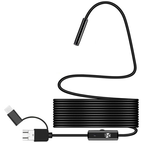 Endoscope 3 en 1 HD en Alliage d'Aluminium pour Android 6.1, Inspection de Conduits et Voitures (1/5)