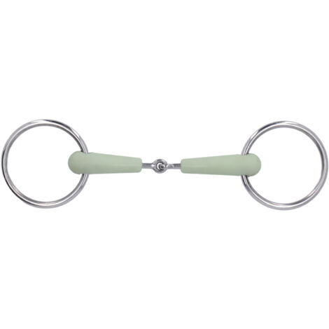 Mors de filet en acier inoxydable 130mm avec chaîne pour équipement d'entraînement équestre (1/5)
