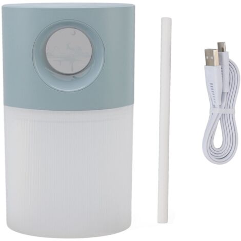 Humidificateur USB Portable Rechargeable Silencieux avec Veilleuse - 350ml Bleu pour Bureau et Maison (1/5)