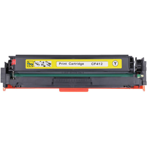 Cartouche de Toner Jaune CF412A pour HP M452dn/dw - Tambour Selenium 2300 Pages avec Puce - Compatible Imprimante HP (1/5)