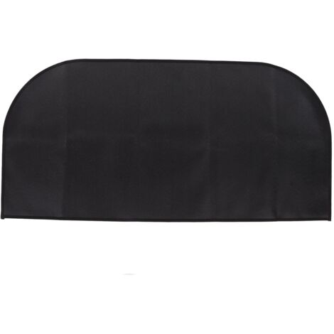 Tapis ignifuge pliable sous barbecue 50x100 cm, protection thermique pour foyer extérieur et camping noir. (1/5)