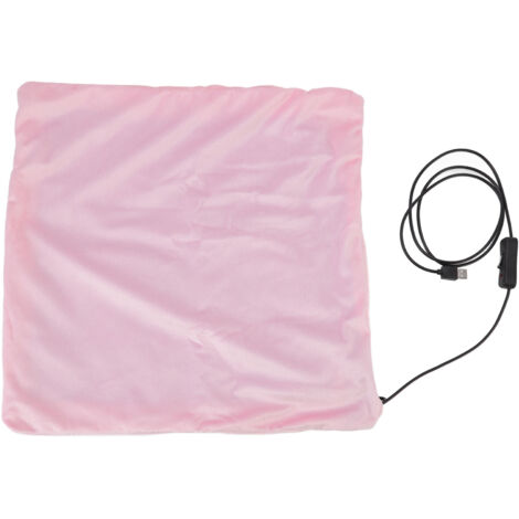 Couverture chauffante USB basse tension - Plaid électrique rose pour lit et canapé (1/5)