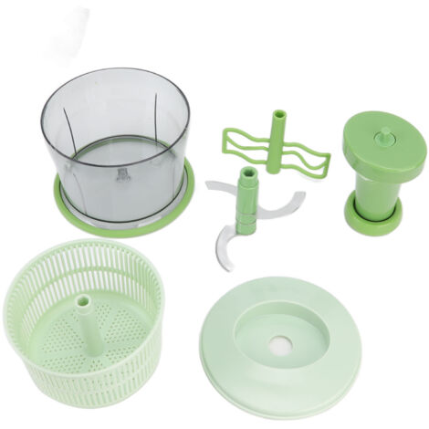 Broyeur à Viande Manuel Multifonction avec Panier Égouttoir pour Légumes et Purée d'Ail (1/5)