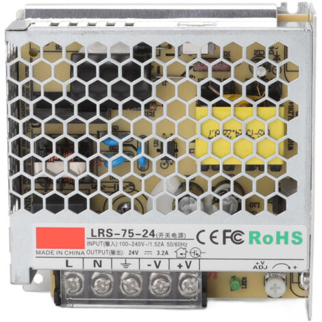 Alimentation à découpage 24V 3.2A en cuivre pur pour équipements militaires, 100‑240V AC