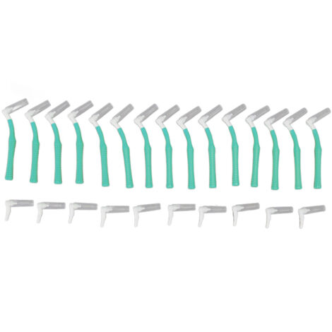 25 Pièces Brossettes Interdentaires en L Vertes, Soin Dentaire, Blanchiment des Dents, Nettoyage Orthodontique, Cure-Dents
