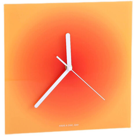 Horloge Murale Moderne Style Acryle Poli Couleurs Vives Petit Modèle pour Chambre Bureau Café (1/5)