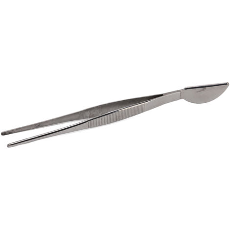 Pince à bonsai en acier inoxydable avec tête spatule croissant pour désherbage et aération du sol (1/5)