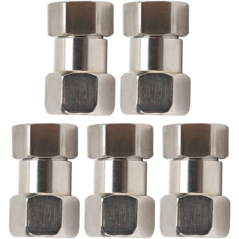 5 Pièces Raccords de Plomberie en Acier Inoxydable, Adaptateurs Filetés Femelle G3/4 pour Chauffe-Eau et Douche (1/5)