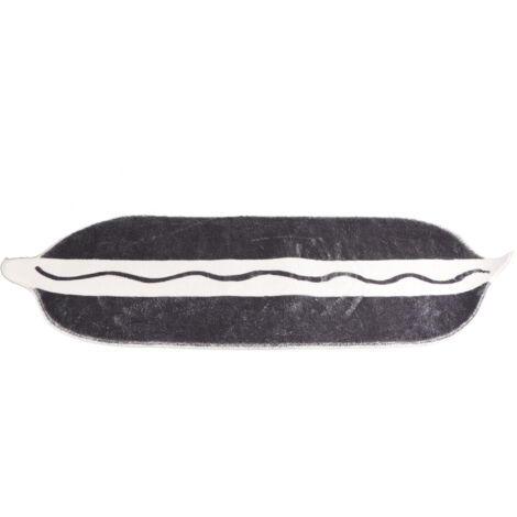 Tapis de Couloir Noir et Blanc à Motifs Carreaux Vintage, Antidérapant et Absorbant, 40 x 120 cm pour Maison (1/5)