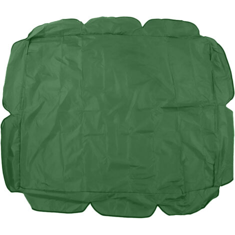 Voile de protection Swing imperméable 210D Oxford argenté anti-UV pour chaise de jardin terrasse 142x120x18cm vert foncé (1/5)