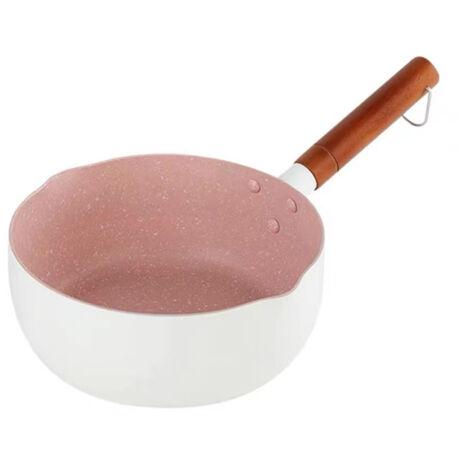 Casserole Japonaise Antiadhésive 18cm Blanc pour Lait, Nouilles et Préparation Aliments Bébé (1/5)