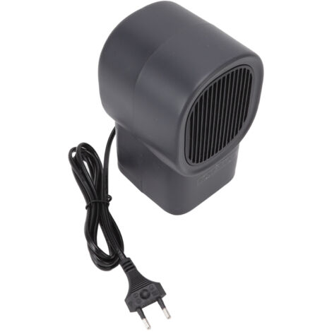 Chauffage d'appoint 500W silencieux, chauffage rapide vertical pour bureau ou maison, 100-220V, design compact gris (1/5)