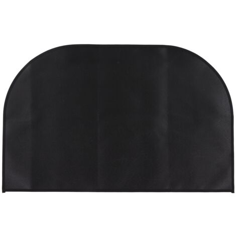 Tapis ignifuge pliable pour feu de camp, résistant à la chaleur, idéal pour barbecue et extérieur, dimensions 50x80 cm, noir. (1/5)