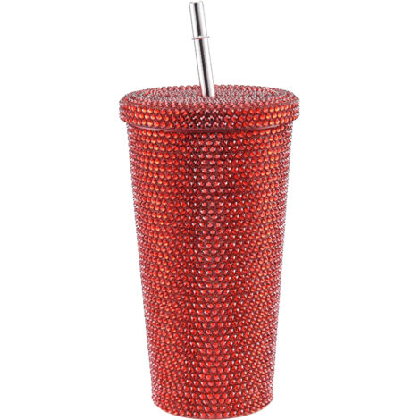 Gourde Isotherme 500ml en Acier Inox avec Décor Strass pour Femme (1/5)