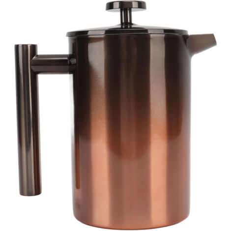 Cafetière à Piston 800ml en Acier Inoxydable 304 avec Filtre Double Couche et Rampe de Dégradé (1/5)