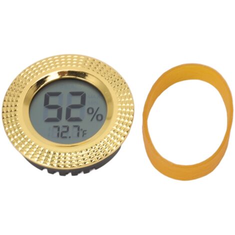 Hygromètre Numérique Rond pour Humidor Cigare - Thermomètre Hygromètre Électronique Haute Précision (1/5)