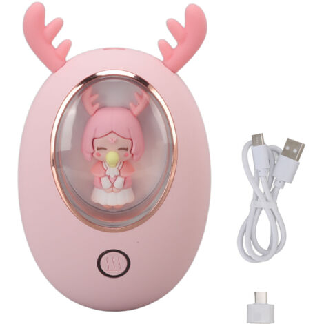 Chauffe-mains rechargeable USB 3000mAh - Power Bank portable - Cadeau hiver pour sports d'extérieur, golf, camping - Rose (1/5)