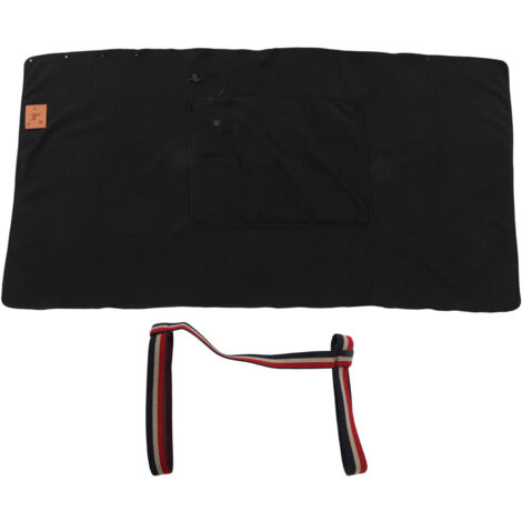 Châle chauffant USB réglable 3 niveaux - Couverture électrique pour épaules, cou, jambes et taille - Noir (1/5)