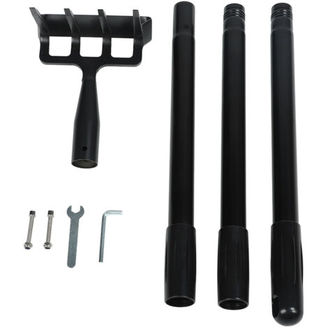 Râteau Désherbage Longueur Réglable 3 Sections Acier Inoxydable Manche Ergonomique pour Jardin (1/5)