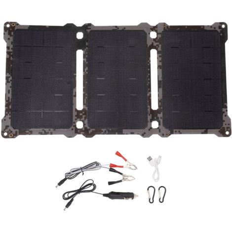 Panneau Solaire Portable 18V 30W Pliable Monocristallin pour Camping Randonnée Alpinisme (1/5)