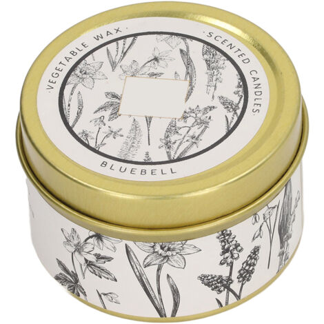 Bougie parfumée à la cire de soja et huile essentielle de jacinthe des bois, 70g dorée pour dîner aux chandelles (1/5)