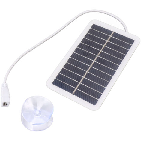Panneau solaire portable 2W 5V USB - Chargeur d'urgence à énergie solaire pour téléphone et appareils électroniques