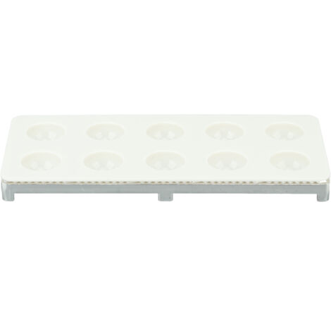 Presse à ravioli en fer ABS durable, 10 moules pour raviolis maison, argenté (1/5)