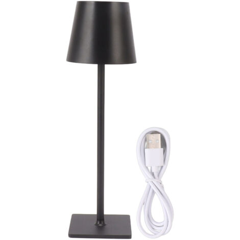 Lampe de Bureau LED avec Contrôle Tactile, 3 Modes de Couleur et Dimmable, Protection des Yeux, Texture Métal Noir pour Chambre et Bureau