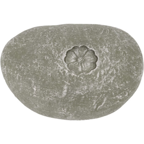 Pierre tombale pour animaux de compagnie personnalisable - Pierre commémorative pour chien et chat avec gravure DIY, pierres décoratives mousse et motifs fleuris (1/5)