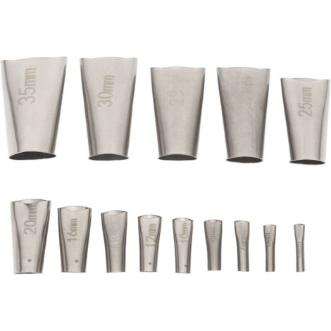 14 pièces Buse de Calfeutrage Inox 45° - Kit Professionnel de Finition pour Salle de Bain et Cuisine (1/5)